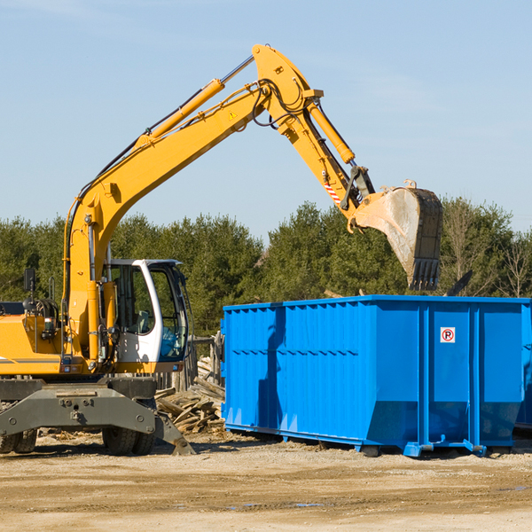 what size residential dumpster rentals are available in Eastvale CA